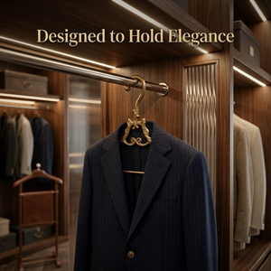Handcrafted Brass Luxury <b>Clothes</b> Hanger Decorative Vintage Wardrobe Organizer for Bedroom Closet Home Decor Rack Boutique Hook - Product Image 2
