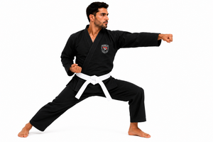 Uniforme de Taekwondo Personalizado Dumela International, Negro, de Algodón, para Hombre, Ropa de Artes Marciales, Transpirable, Cintura Alta, Duradero - Product Image 5