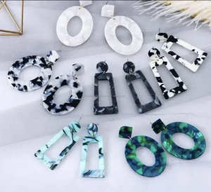 Diseños de resina artística Impresionante conjunto de pendientes para mujer para ropa de FIESTA DE LA India - Product Image 3