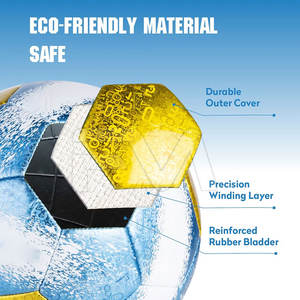 Ballon de football de qualité supérieure, couleur unie, prix bas, léger, fabriqué en usine, cousu à la machine - Product Image 6