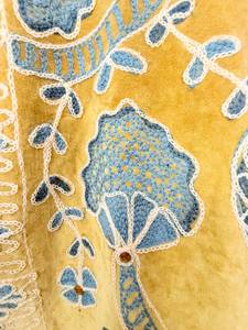 Vintage Suzani Hand Embroidery Quilted Floral <b>Velvet</b> Breathable Eco-Friendly Cotton Lining Winter Long <b>Coat</b> <b>Women</b> Ethnic Boho - Product Image 6