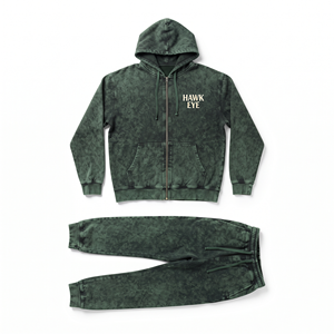 Men's Regular Size Acid Wash Hoodie Pants Set Breathable <b>Athletic</b> Tracksuit Running Fitness Casual Wear Outfit Casual Sports - Product Image 4