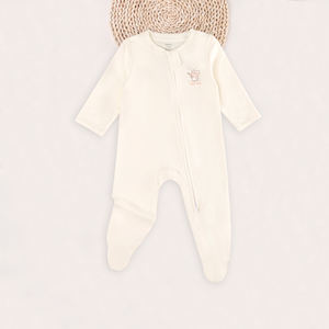 Mameluco Unisex para Bebé, 100% Algodón Orgánico, Tejido Transpirable, Manga Larga, Un Solo Botón, Lindo Dibujo Animado, Para Todas las Temporadas - Product Image 4