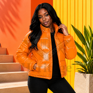 Heritage Masonic Regalia Premium Winter Custom Unisex <b>Cropped</b> Boxy Reversible <b>Puffer</b> <b>Jacket</b> Hooded Zip Up Polyester Coat - Product Image 4