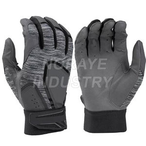 Professional Winder Series Double Wrist Wrap Men's <b>Sheepskin</b> Leather Batting Gloves Custom Logo Batting Gloves - Product Image 2
