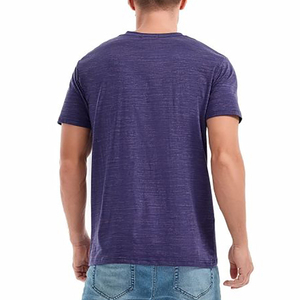 Camisetas Lisas de Cuello en V 100% Algodón para Hombre, para Impresión, Envío Rápido, Servicio OEM de Marca Privada - Product Image 3