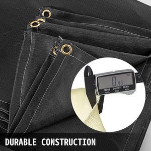 Tappetino Ignifugo Portatile in Fibra di Vetro Nero 6 X 10 Piedi, Coperta Antincendio per Applicazioni di Saldatura - Product Image 3