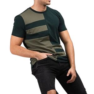 T-shirt gris uni en coton pour homme, col rond, manches courtes, coupe oversize décontractée, respirant, doux, ample, style streetwear - Product Image 4