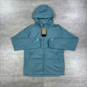 Coupe-vent léger unisexe en tissu hydrofuge avec capuche, survêtement couleur unie, fermeture éclair intégrale, style sportif, idéal pour l'automne, en polyester - Product Image 3