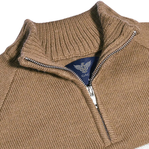 Mens Half Zip Mock Neck <b>Argyle</b> Knit <b>Sweater</b> Long Sleeve Cable Pattern Warm Winter Pullover Regular Fit Casual Knitwear - Product Image 3