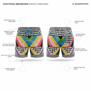 Shorts pour hommes confortables, personnalisés OEM ODM, à séchage rapide, taille élastique, motif imprimé par sublimation, vêtements de sport décontractés, shorts OEM - Product Image 2