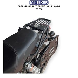 Porte-bagages arrière en alliage M-Biker pour CB350 Hness avec boîte en aluminium, usiné CNC TIG, garantie 12 mois, classé - Product Image 6