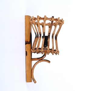 Supplier cost handcrafted rattan accent <b>light</b> wall lampshade wholesale supply cane arm <b>sconce</b> - Product Image 3