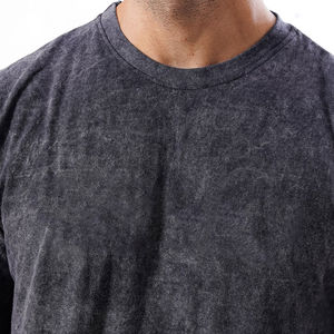 Camiseta de Gran Tamaño para Hombre, Nueva Llegada, Fabricada en Fábrica, Lavado Ácido, 100% Algodón, Transpirable y de Secado Rápido, Largo Regular, Nuevo Diseño - Product Image 5