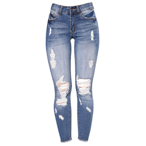 Women High Waist Skinny Denim Jeans Stretch Slim Fit Casual Blue Pants Fashion Comfortable Ladies Everyday Wear Trousers - Product Image 3