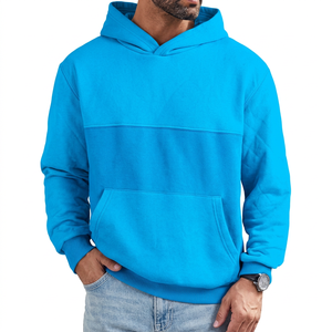 <b>Men's</b> <b>White</b> Hooded <b>Sweatshirt</b> Regular Fit 100% Cotton Casual Pullover with Front Pocket Autumn Wear - Product Image 6
