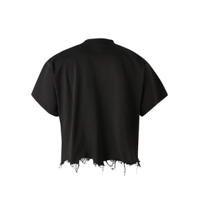 T-shirt Homme Oversize Col Rond 100% Coton Tricoté Uni Manches Courtes Décontracté Streetwear Délavé à l'Acide Séchage Rapide Respirant - Product Image 3