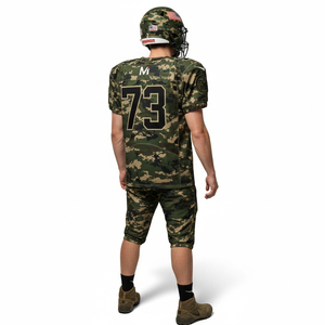 Conjunto de Uniforme de Fútbol Americano para Adultos, Personalizado con Sublimación, Jersey y Pantalones de Malla Transpirable para Equipos Profesionales - Product Image 4