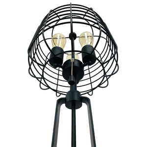 Lampe de table industrielle noire de 26 pouces avec cage en fil métallique et ampoule Edison 1PCS/Cnt 2.96/14.43 - Product Image 3