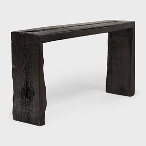 Mesa Consola de Madera Maciza Reciclada con Acabado Envejecido, Mesa de Entrada Hecha a Mano, Mueble Decorativo para Sala de Estar Estilo Rústico - Product Image 3