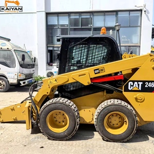Used <b>CAT</b> 246D <b>Wheel</b> Skid Steer Loader Diesel Compact Loader with Hydraulic Quick Coupler for Excavation - Product Image 1