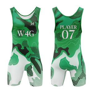 Ropa de Lucha Libre Americana para Hombre, Personalizada con Impresión Digital, Spandex/Poliéster 200gsm, Transpirable, Ligera, Elástica, de Secado Rápido y Duradera - Product Image 1