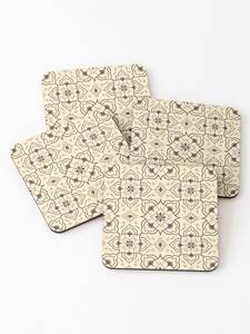 Posavasos decorativos de madera esmaltada con estampado para tazas de café, tazas de té, copas de vino, mesas de comedor y servicio en restaurantes - Product Image 1