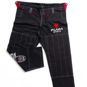 2026 Factory Custom Logo Wholesale High Quality Stretch 100% Cotton Martial Arts BJJ Gi Black Color Taekwondo Uniform Infants - Product Image 6