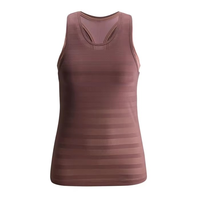 Tank Top Wanita Ultralight Pro Elite Custom Washed, Singlet Lari Dry Fit Kasual, Sablon Heat-Transfer, Pita Payet Renda