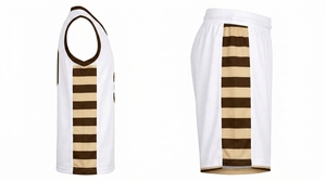 Ensemble de maillots de basket-ball personnalisés, imprimés par sublimation, respirants, à séchage rapide, uniformes d'équipe pour hommes - Product Image 4