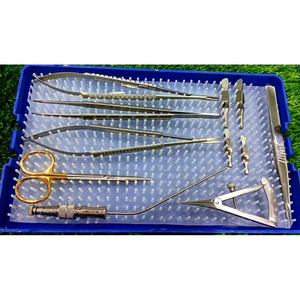 Kit d'outils de chirurgie plastique maxillo-faciale et micro-cathéterique de base, tailles assorties - Product Image 1