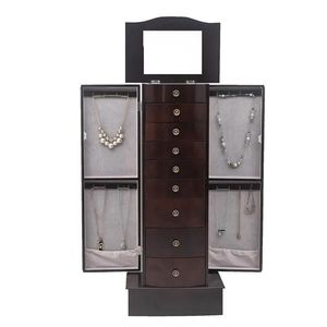 Scatola Portagioie in Legno di Noce, Elegante Contenitore Organizzatore per Collane e Accessori - Product Image 4