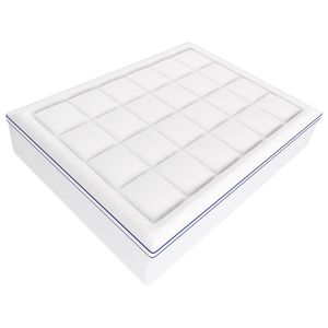 Cubrecolchón de Espuma Viscoelástica con Diseño Ergonómico Tamaño Queen, Relleno de Fibra, 4 Espesores, Desmontable y Lavable - Product Image 1