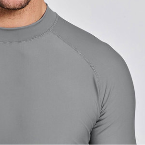 Camiseta Deportiva para Hombre, Protección UV, Control de Humedad, Poliéster/Nailon, para Surf, Fitness, Natación, Ejercicio, Gimnasio, Directo de Fábrica - Product Image 3