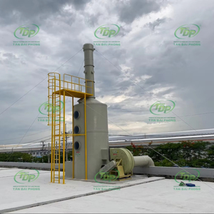 ปั๊มหอคอยกรองน้ำอุตสาหกรรม 6000 ลูกบาศก์เมตร/ชม. - รุ่น D1200 X สูง 3900 มม. คอลัมน์ดูดซับสำหรับบำบัดก๊าซ ประสิทธิภาพการกรอง 95-98% - Product Image 1
