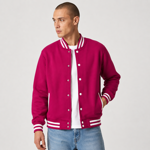 Durable varsity jacket crafted with fashionable sporty character and soft comfort for practical stylish daily outerwear use - Product Image 1