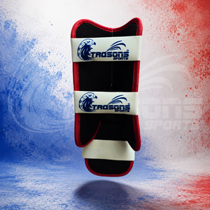 Trqsons Special Edition PRO-<b>Custom</b> Series US Flag Splesh Double Ankle Leg Guard With Foot-Pad Baseball Outdoor Sport All Season - Product Image 4