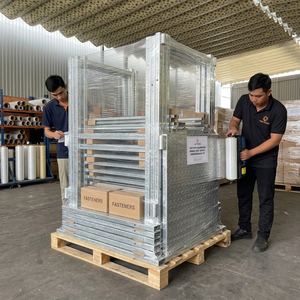 LIPHOCO Individual <b>Cow</b> Box Disease Isolation Crate Hot Dipped Galvanized Steel Frame 3000x1500x2500mm ISO 9001 SMETA Certified - Product Image 6