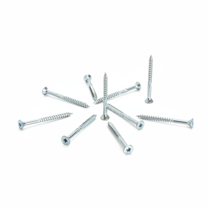Vis autoperceuses à tête plate PDC Modèle 10 en acier au carbone à filetage grossier, métriques/pouces, finition oxyde noir, classes 4.8 et 6.8, vente en gros - Product Image 2