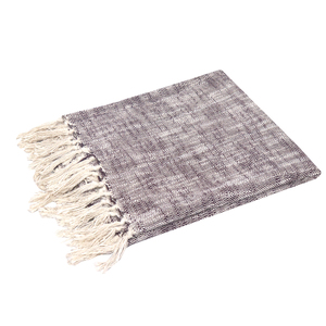 Premium Collection Cotton Throw Soft Quality Purple Color Custom cotton Throw <b>Blanket</b> for Home With Fringes Design. - Product Image 5
