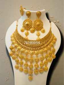 AWAIS HOUSE Vintage Custom Brass Gold Plated Infinity Hip Hop Diamond Luxury Women's Wedding Party <b>Necklace</b> Bracelet Set Setting - Product Image 4