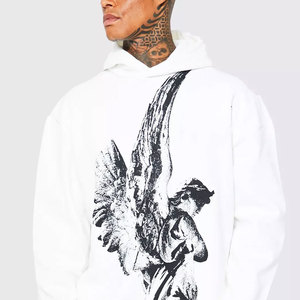 Conjunto de Sudadera y Pantalón de Alta Calidad para Hombre, Estilo Urbano, Invierno, Poliéster/Algodón, Lavado Ácido, Estampado, Manga Larga, con Capucha - Product Image 4