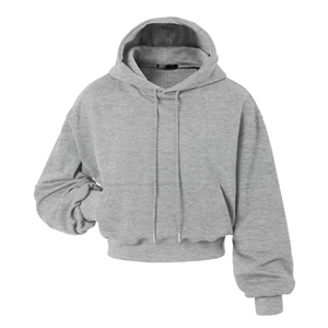 Hoodies courts pour femmes, tricotés, à épaules tombantes, coupe confortable, style streetwear décontracté, respirants, écologiques, à prix bas - Product Image 4