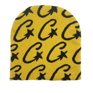 Custom Logo Jacquard <b>Knitted</b> 100% Acrylic Beanie Four Seasons Warm Travel <b>Hat</b> Outdoor Ski Sports Cap All Match Unisex <b>Men</b> Women - Product Image 1