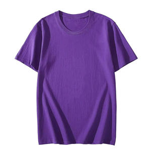 Camiseta Casual de Manga Corta para Hombre, Cuello Redondo, Color Sólido, Corte Regular, Alta Calidad, Transpirable, 200g, Logotipo Personalizado al por Mayor - Product Image 2