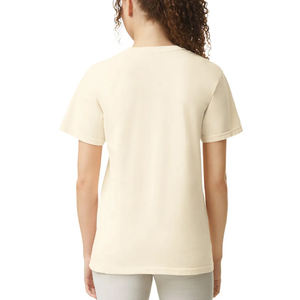T-shirt classique en coton 100% à col rond imprimé en gros, blanc uni, taille plus, t-shirts imprimés en mousse pour hommes - Product Image 5