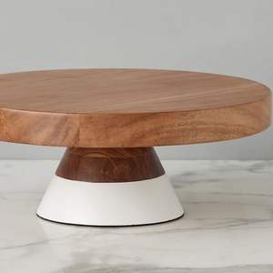 Support à gâteau vintage en bois pour la présentation de gâteaux, cupcakes, muffins et pâtisseries dans les cafés, les boulangeries et lors de fêtes - Product Image 2