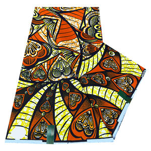 Vente en Gros Super Pagne Cire Africaine Holandais Tissu 100% Coton Imprimé <span class=keywords><strong>Wax</strong></span> Holland 6 Yards Afrique Pagne Fleur Design - Product Image 1