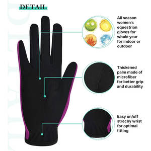 Gants d'équitation en cuir Cabretta ultra-légers et super doux, compatibles avec les écrans tactiles, pour le sport et les activités de plein air, best-sellers, personnalisables pour hommes et femmes - Product Image 4