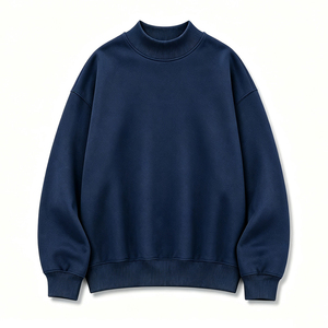 Sudadera de Forro Polar Negra Personalizada para Mujer, con Hombros Caídos, Oversize, Cuello Redondo, Estilo Holgado Casual, Venta al por Mayor para Boutiques en EE. UU., Reino Unido y Europa - Product Image 5